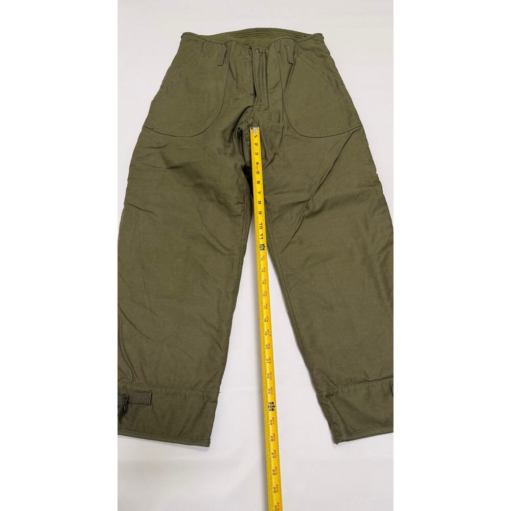 Military Style Trousers Cold Weather Permeable Type 1 Mens Medium Vintage Green - Picture 5 of 16